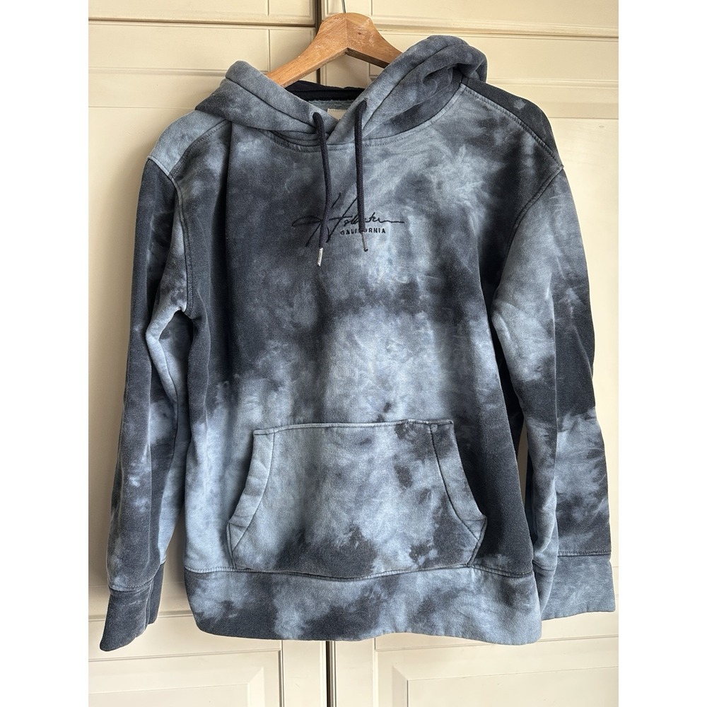 Hollister Pullover‎ Hoodie Womens Extra Small Blue Camo